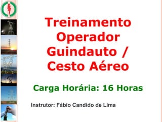 Treinamento
Operador
Guindauto /
Cesto Aéreo
Carga Horária: 16 Horas
Instrutor: Fábio Candido de Lima
 