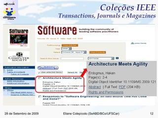 Coleções IEEE Transactions, Journals e Magazines 