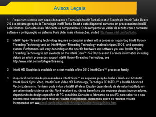 Treinamento intel 2012