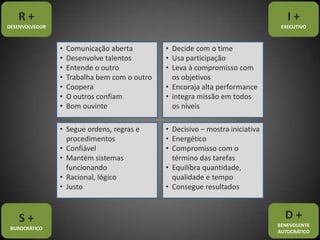 R +DESENVOLVEDORI +EXECUTIVOComunicação aberta