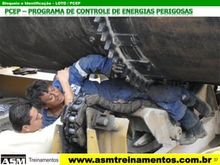 Bloqueio e Identificação – LOTO / PCEP
www.asmtreinamentos.com.br 37
 