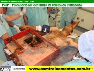 Bloqueio e Identificação – LOTO / PCEP
www.asmtreinamentos.com.br 41
 