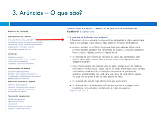 3. Anúncios – O que são?
 