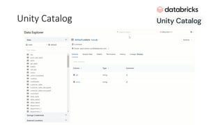 Unity Catalog
 