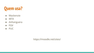 Treinamento moodle