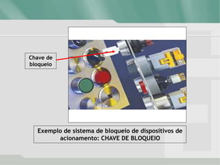 Exemplo de sistema de bloqueio de dispositivos de
acionamento: CHAVE DE BLOQUEIO
Chave de
bloqueio
 