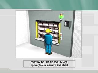 CORTINA DE LUZ DE SEGURANÇA:
aplicação em máquina industrial
 
