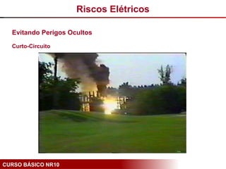 CURSO BÁSICO NR10
Evitando Perigos Ocultos
Curto-Circuito
Riscos Elétricos
 