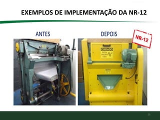 25
EXEMPLOS DE IMPLEMENTAÇÃO DA NR-12
 
