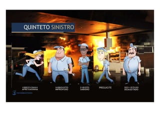 DESAJEITADO
APRESSADINHA IMPROVISÃO SABIDÃO
PREGUICITE
QUINTETO SINISTRO
QUINTETO SINISTRO
 