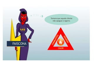 FAISCONA
FAISCONA
Tomara que aquele cliente
não apague o cigarro.
 