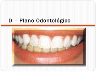 D – Plano Odontológico
 