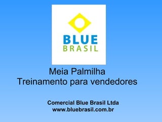 Meia Palmilha Treinamento para vendedores Comercial Blue Brasil Ltda www.bluebrasil.com.br 
