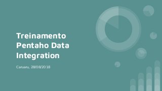 Treinamento
Pentaho Data
Integration
Caruaru, 28/08/2018
 