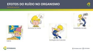 EFEITOS DO RUÍDO NO ORGANISMO
PROTEÇÃO AUDITIVA
 