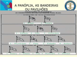 A PANÓPLIA, AS BANDEIRAS
OU PAVILHÕES
 