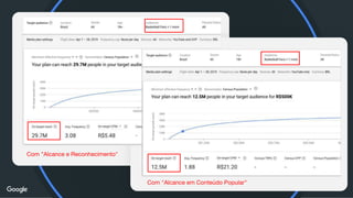 Com "Alcance e Reconhecimento"
Com "Alcance em Conteúdo Popular"
 