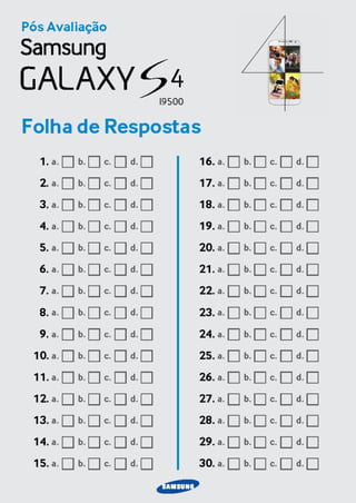 Treinamento samsung s4