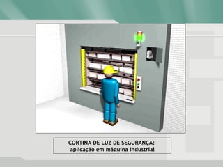 CORTINA DE LUZ DE SEGURANÇA:
aplicação em máquina industrial
 