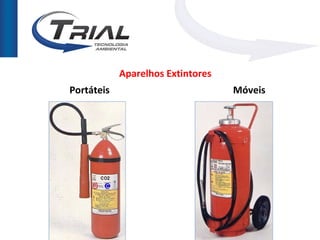 Aparelhos Extintores
Portáteis                          Móveis
 