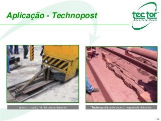 Aplicação - Technopost
35
Após o impacto, não há descarrilamento Technopost® após impacto no porto de Saldanha
 