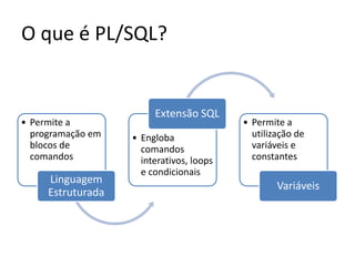 O que é PL/SQL?
