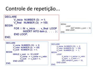 Controle de repetição...