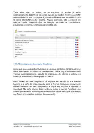 Documentação - Administração e Treinador