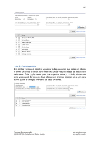 Documentação - Administração e Treinador