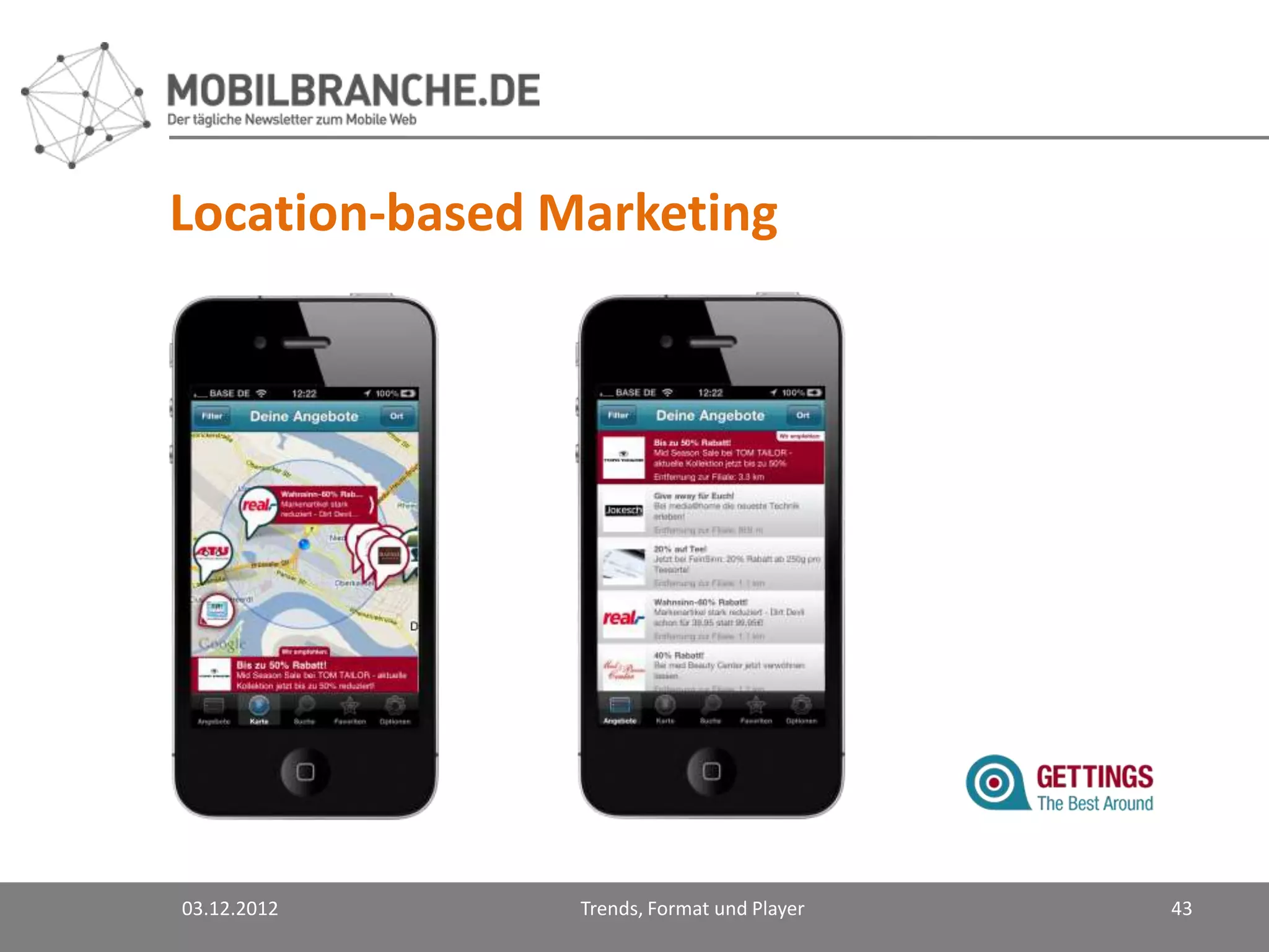 Location-based Marketing




03.12.2012      Trends, Format und Player   43
 