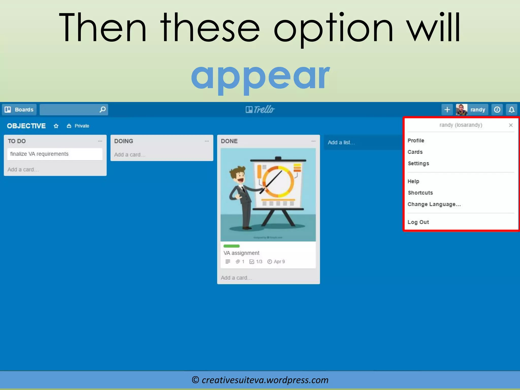 © creativesuiteva.wordpress.com
Then these option will
appear
 