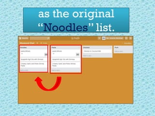 as the original
“Noodles” list.
 