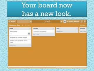Your board now
has a new look.
C
 
