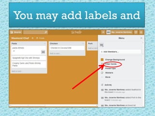You may add labels and
You may add
 