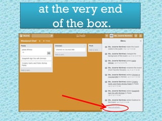 at the very end
of the box.
 