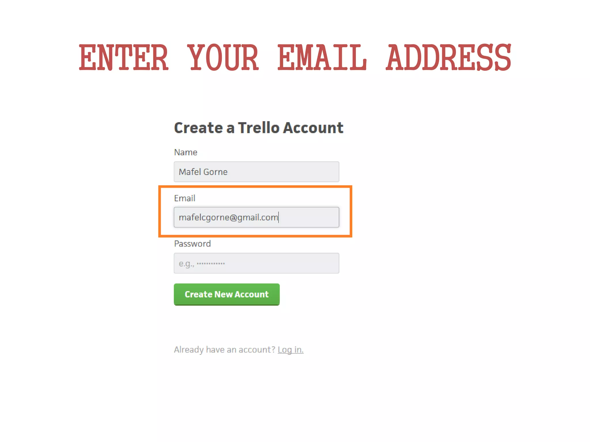ENTER YOUR EMAIL ADDRESS
 
