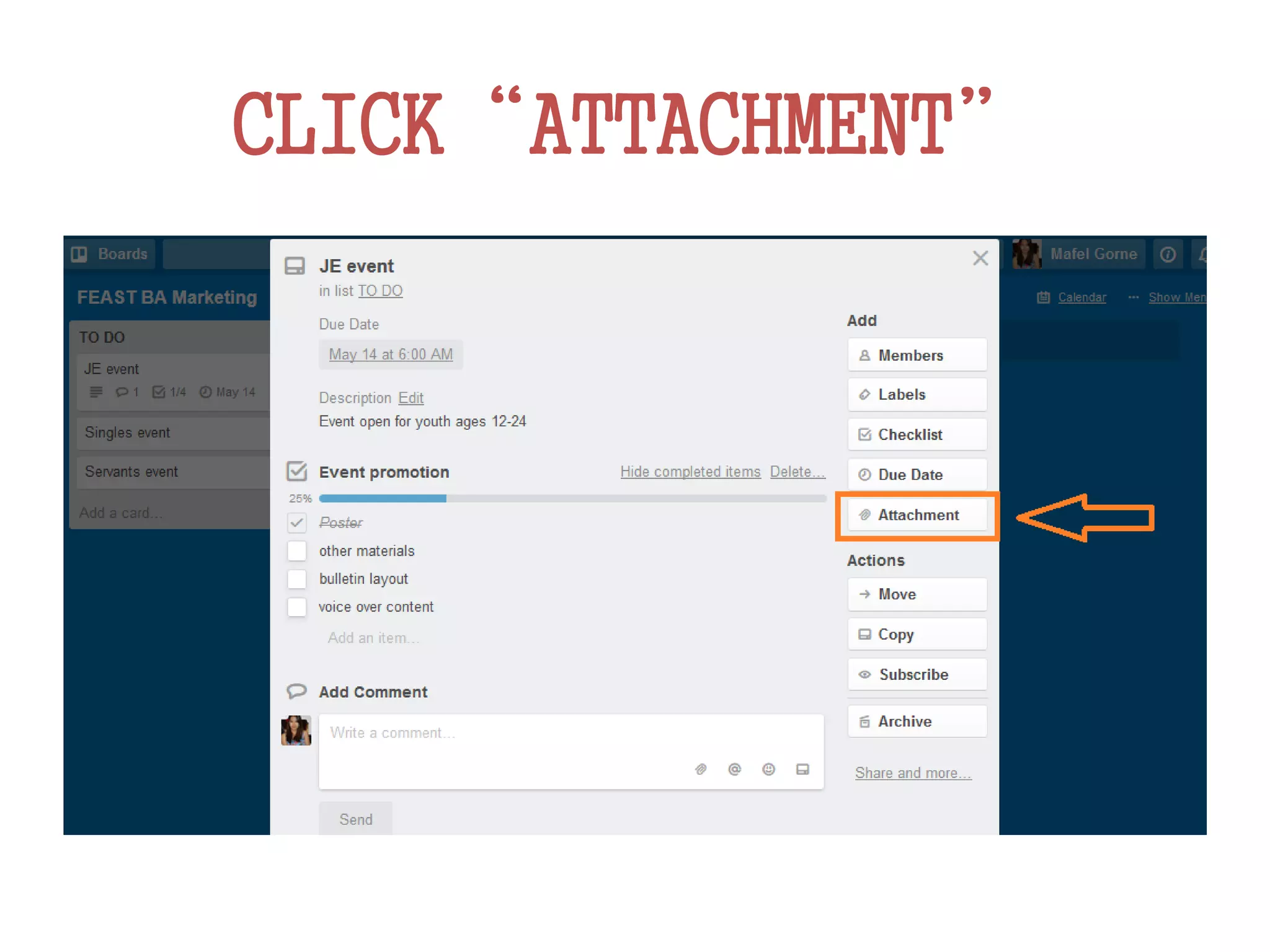 CLICK“ATTACHMENT”
 