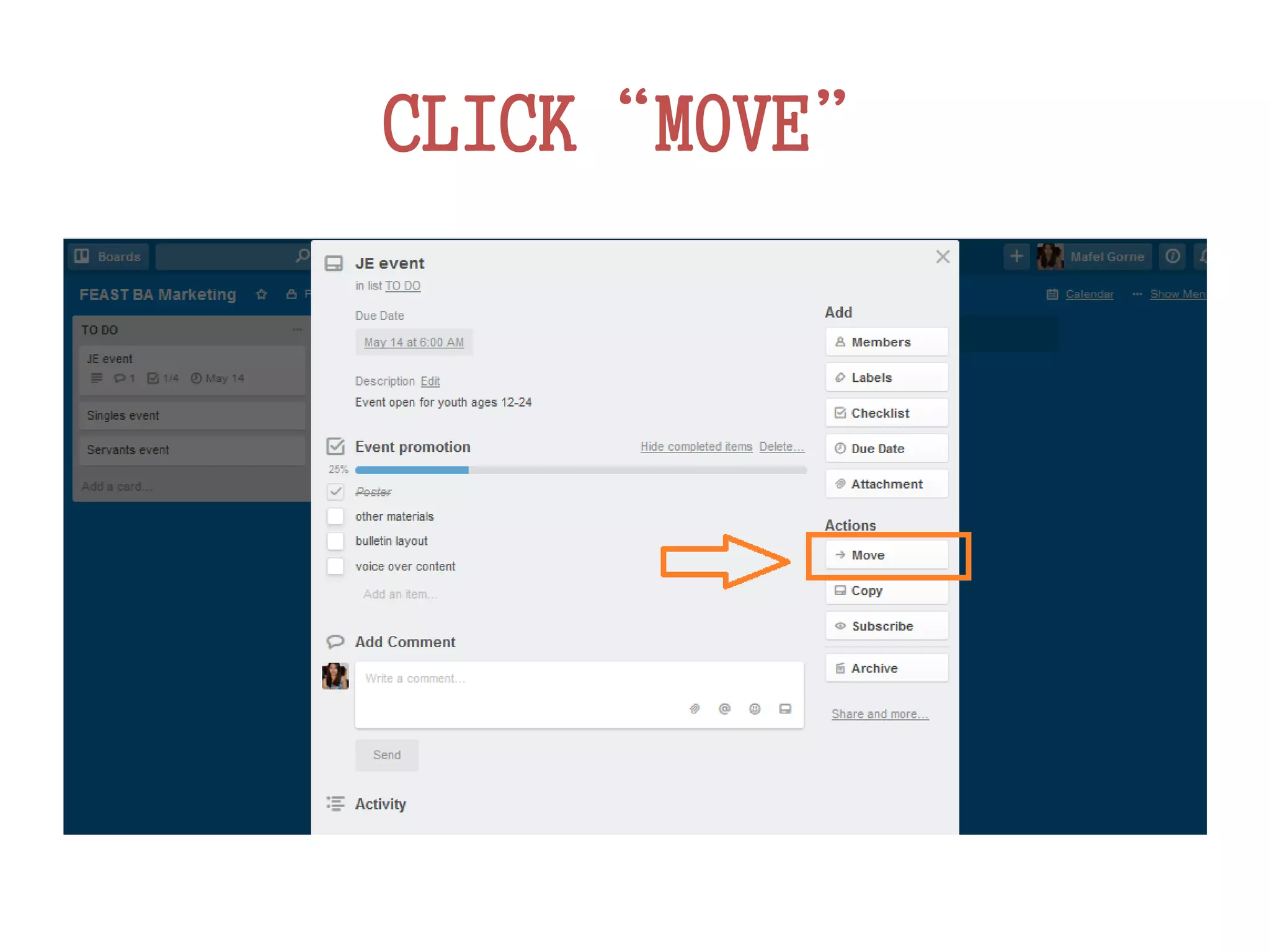 CLICK“MOVE”
 
