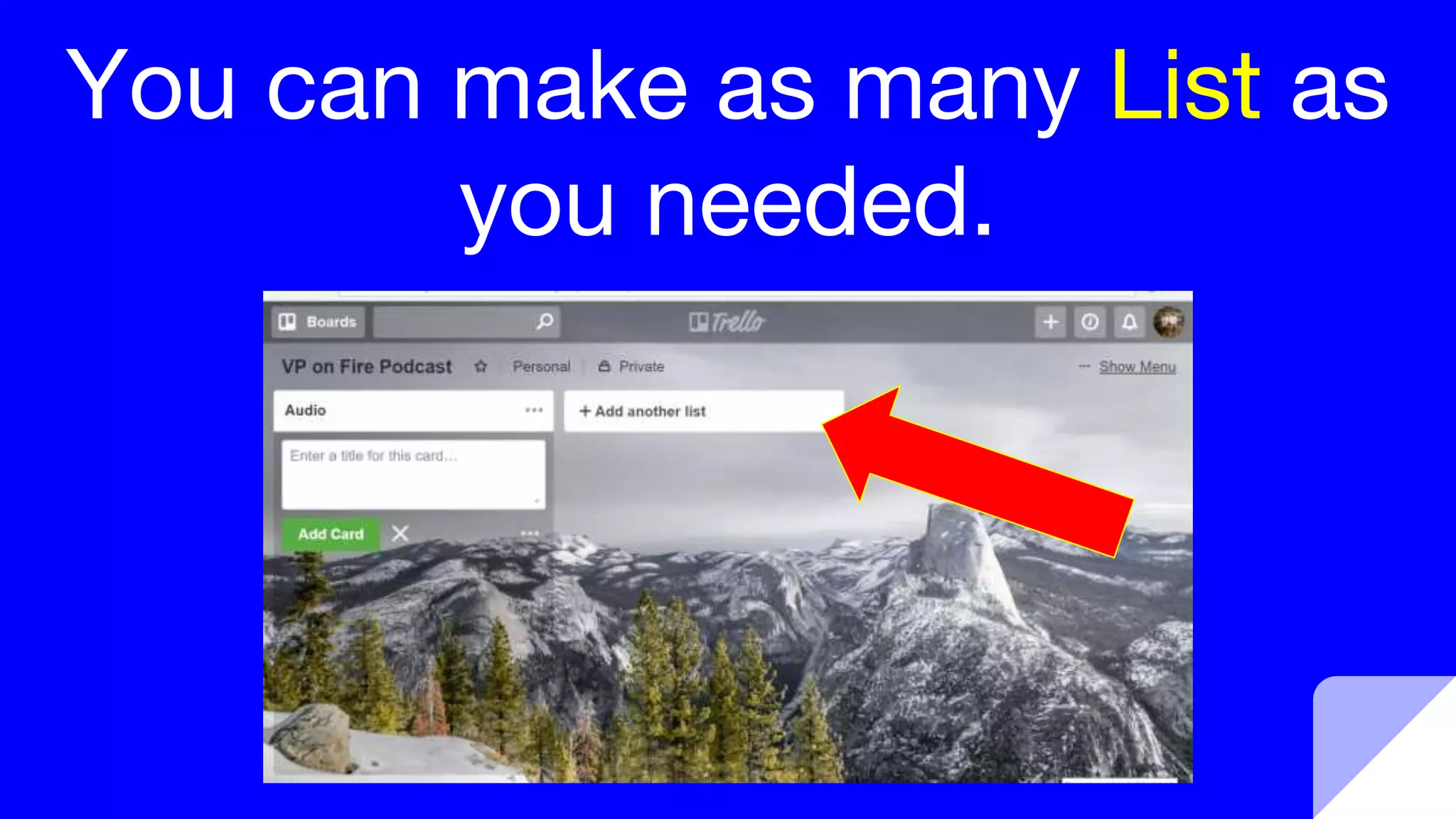 You can make as many List as
you needed.
 