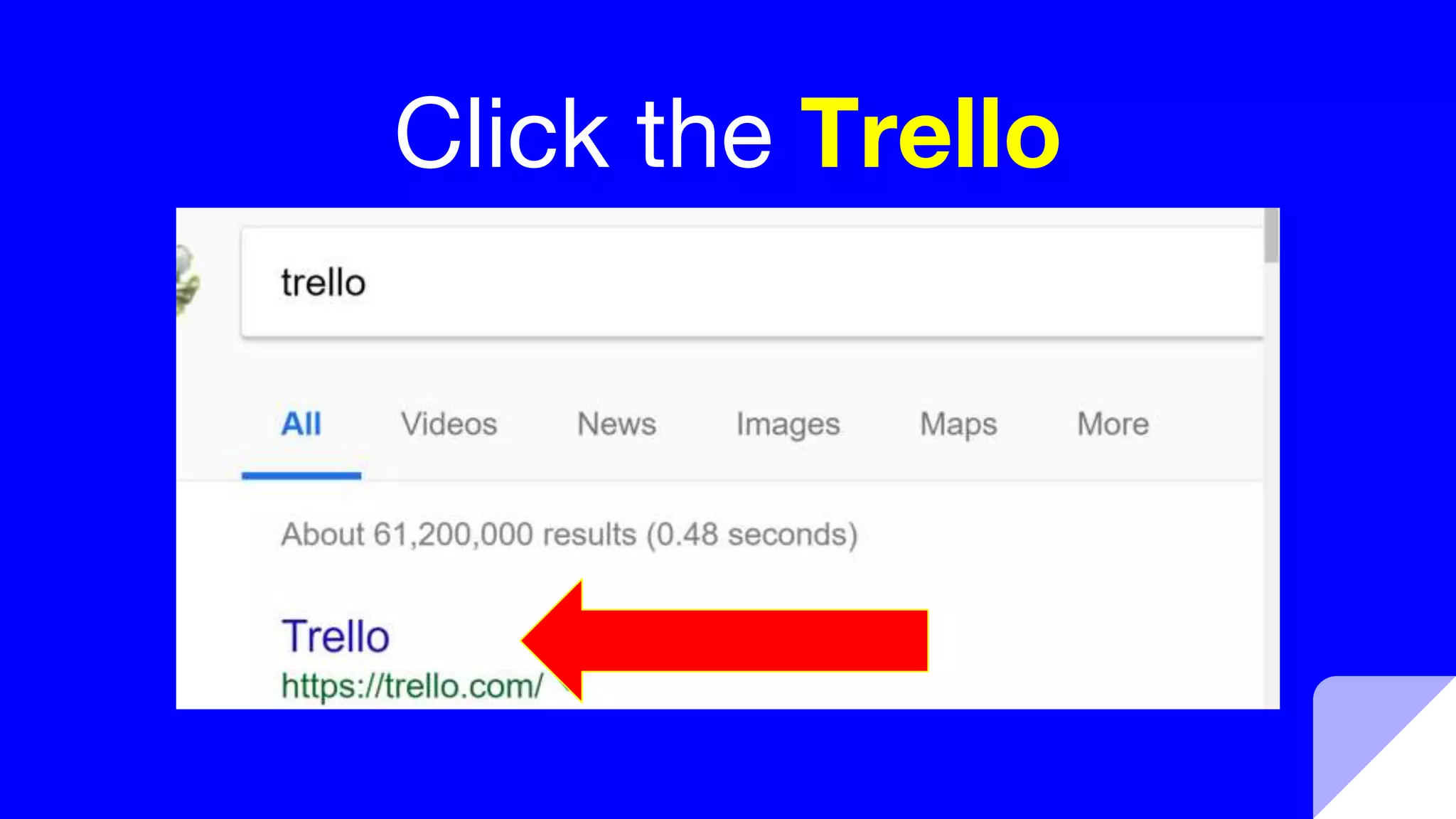 Click the Trello
 
