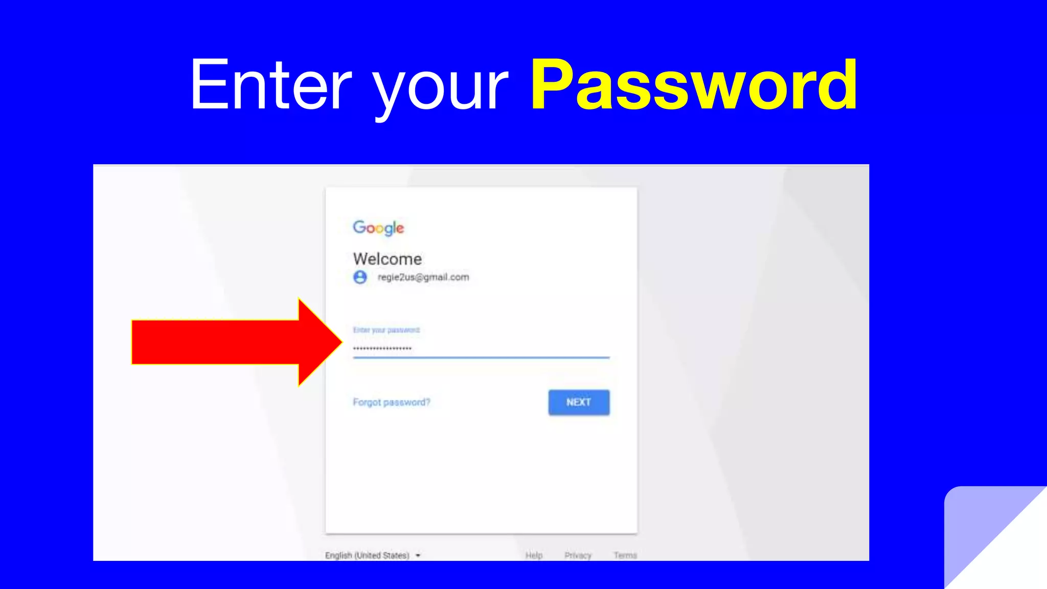 Enter your Password
 