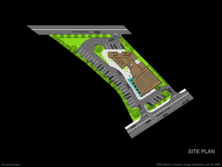 HAWTHORNE AVE.
                                                                        EXIT




                                                                                                               IT
                                                                                                             EX




                                                                                                         W
                                                                                                     STS
                                                                                                 ELL
                                                                                             SW
                                                                                    TR
                                                                                      Y
                                                                                          RO
                                                                               EN




                                                                                                                      SITE PLAN
ceptDsn01.pln; 1st floor; 1" = 40'; 6/30/09 11:10 AM




   Gravity Architects                                                                     TREM Atlanta: Schematic Design Presentation July 4th 2009
 