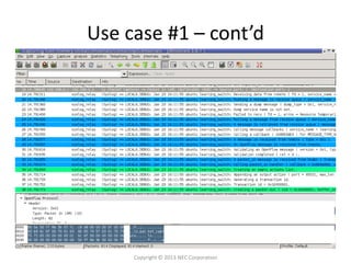 Use case #1 – cont’d




     Copyright © 2013 NEC Corporation
 