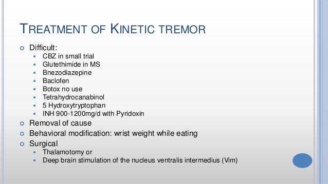 Management of Tremor