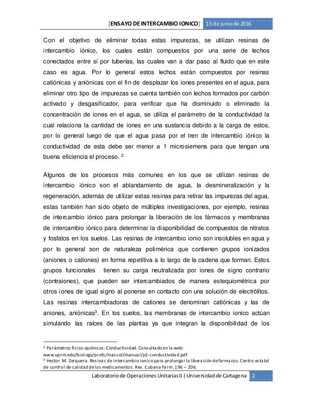 Resinas cationicas pdf to excel