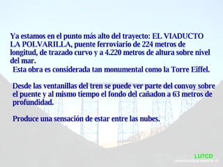 Tren De Las Nubes [1].  Lu7 Cd