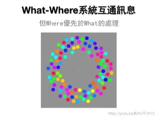 What-Where系統互通訊息
但Where優先於What的處理
https://youtu.be/IjMVsTFVX10
 