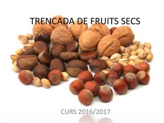 TRENCADA DE FRUITS SECS
CURS 2016/2017
 