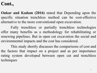 Trenchless Technology a Review | PDF