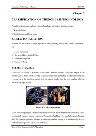 Trenchless Technology Technical Seminar Report | PDF